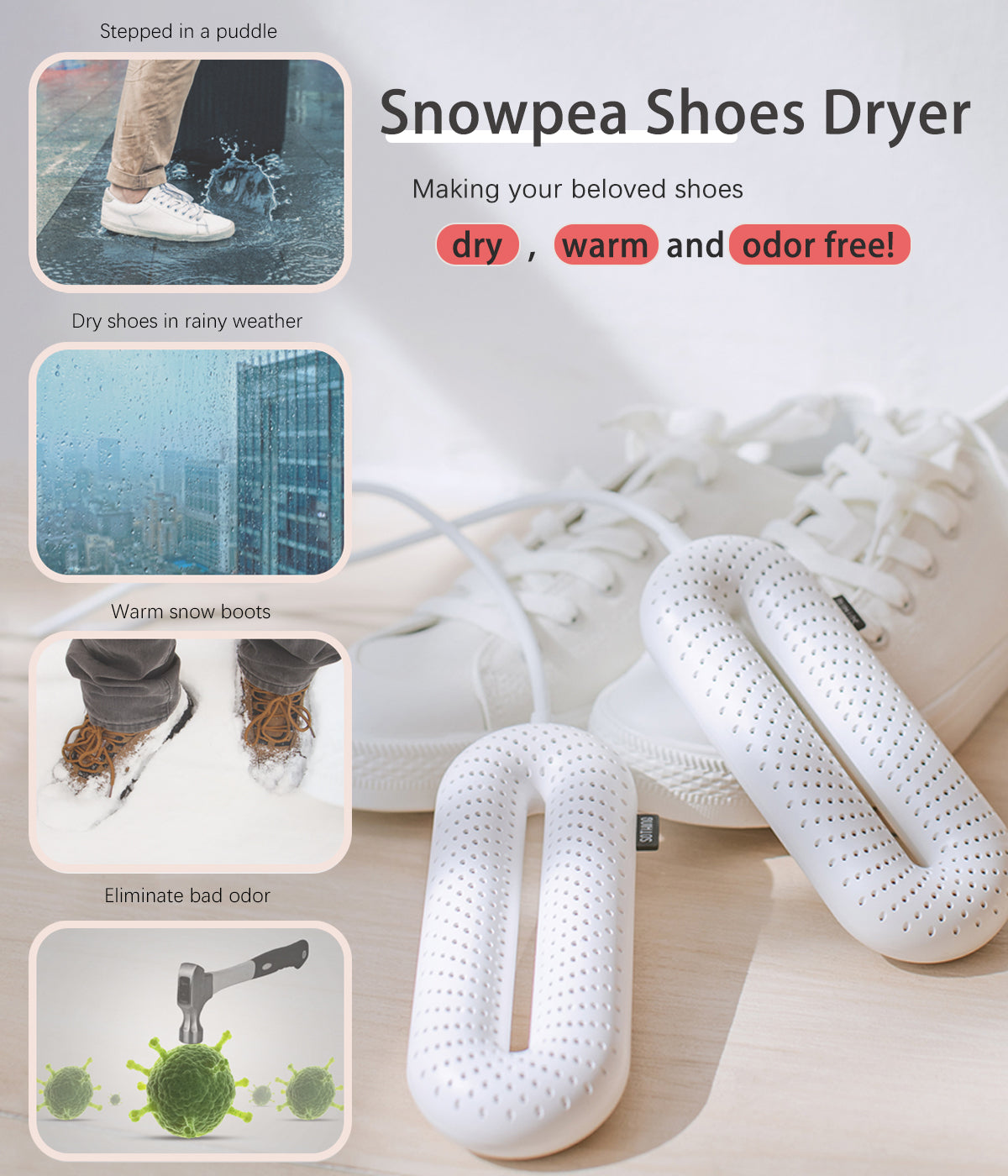 snowpea electric shoe dryer as seen on tv 2 picture