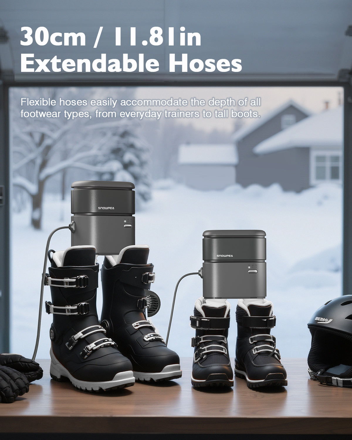 Portable Ski Boot Dryers Hot Air with WallMount
