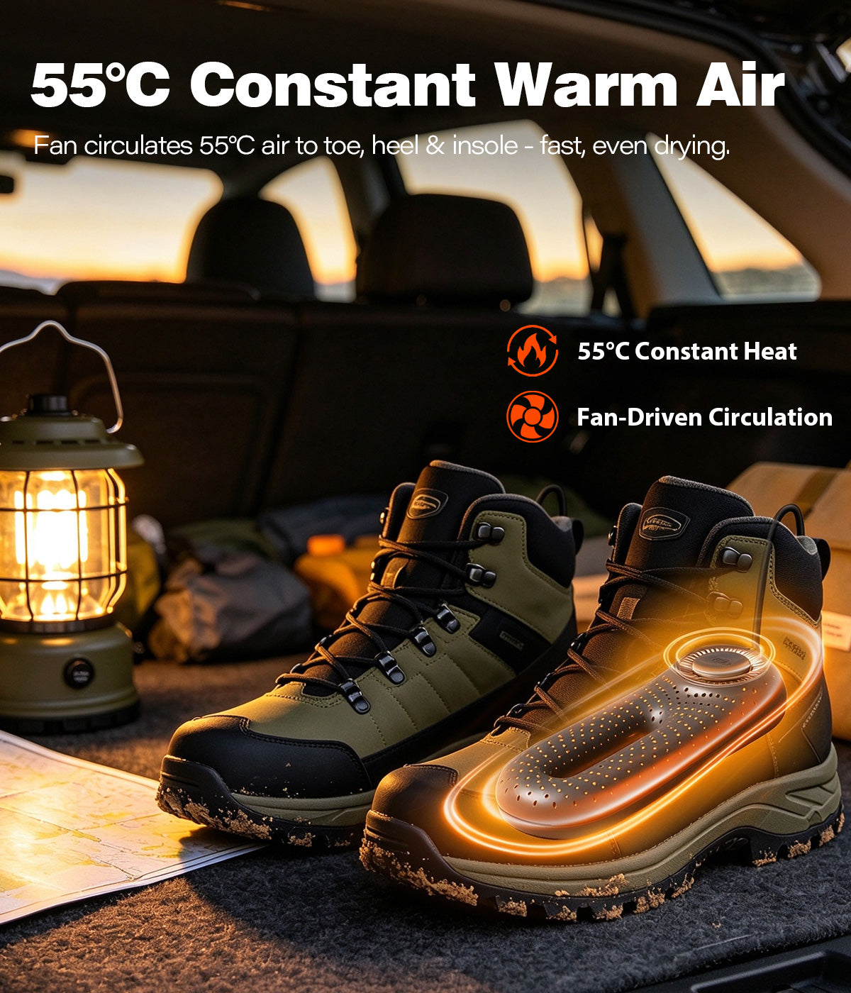Snowpea Shoe Dryer 12V/24V for All Vehicles