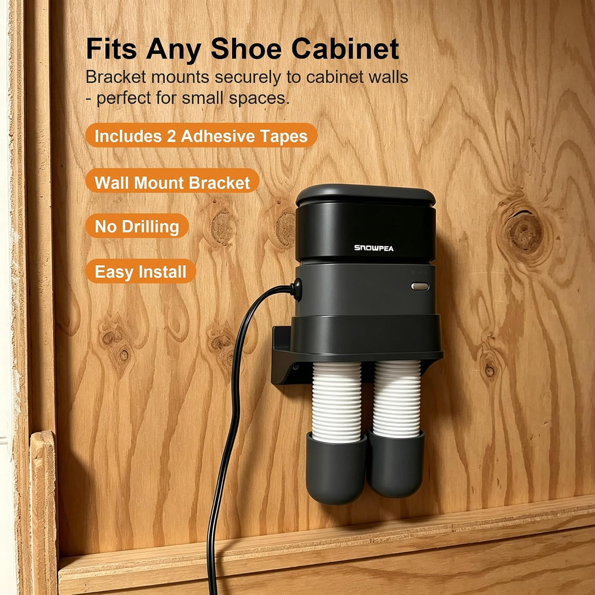 Boot Dryer Shoe Dryer 60℃/140°F Forced-Air Portable for Travel Wallnountable